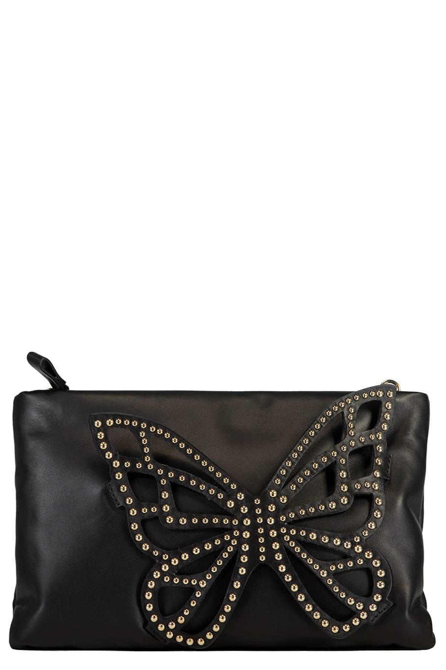 SOPHIA WEBSTER-Flossy Clutch - Black-BLACK GOLD