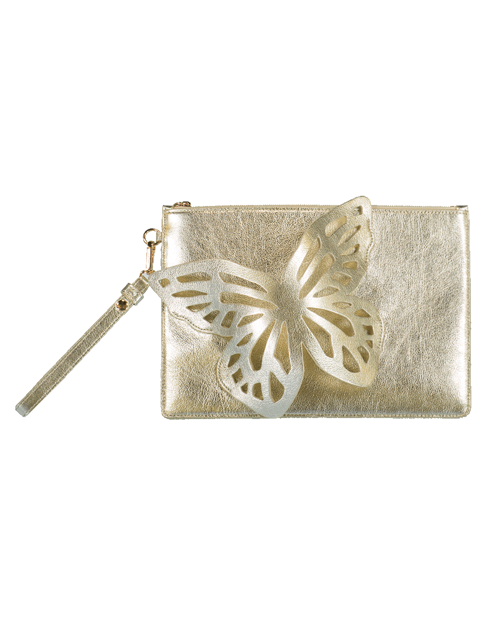 SOPHIA WEBSTER-Flossy Butterfly Pouchette-CHAMPAGN