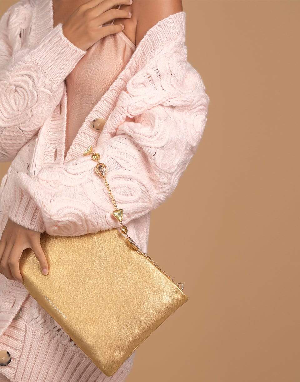 SOPHIA WEBSTER-Bijou Clutch - Gold-GOLD