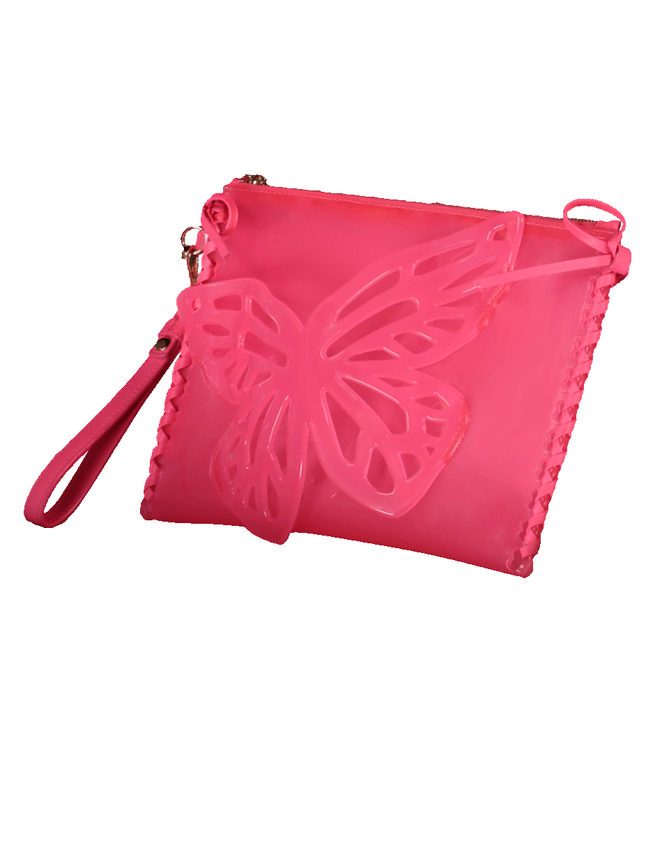 SOPHIA WEBSTER-Flossy Butterfly Pouchette-MAGENTA