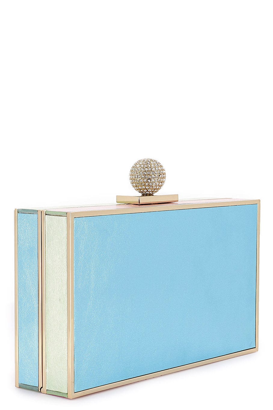 SOPHIA WEBSTER-Clara Box Clutch - Metallic-MLTMTLIC
