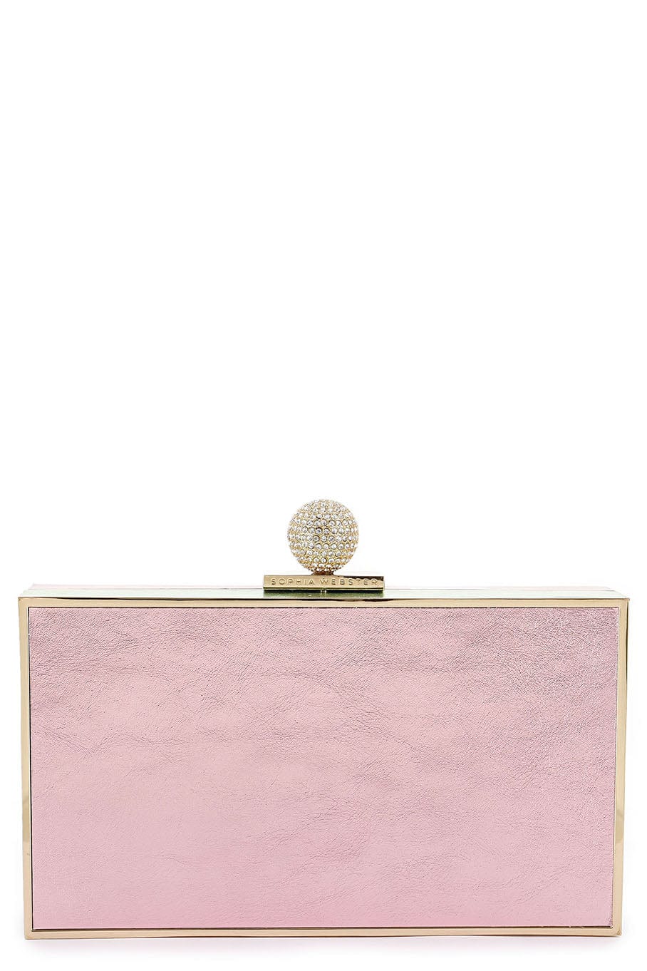 SOPHIA WEBSTER-Clara Box Clutch - Metallic-MLTMTLIC