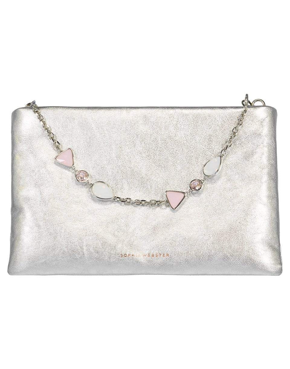 SOPHIA WEBSTER-Bijou Clutch - Silver-SILVER
