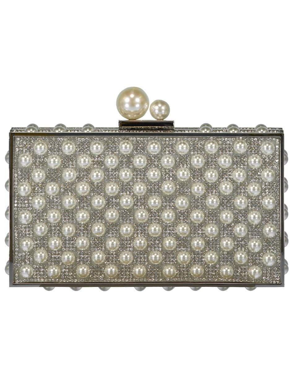 SOPHIA WEBSTER-Clara Crystal Box Bag-SLVR/PRL