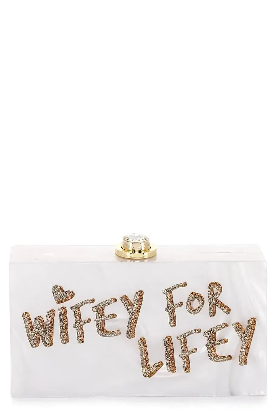 SOPHIA WEBSTER-Cleo Wifey For Lifey-WHT/GOLD