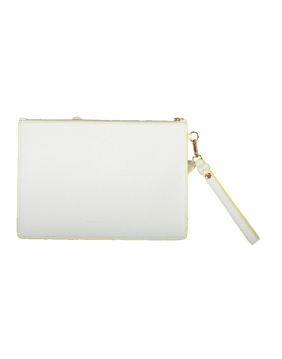 SOPHIA WEBSTER-Flossy Butterfly Pouchette-WHT/YLLW