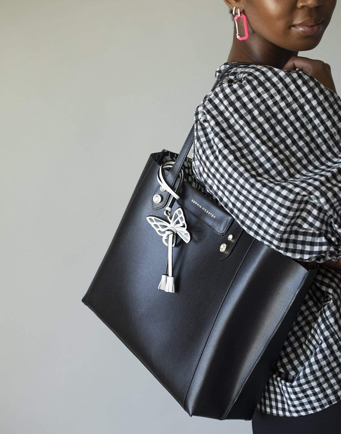 SOPHIA WEBSTER-Hola Tote - Black-BLACK