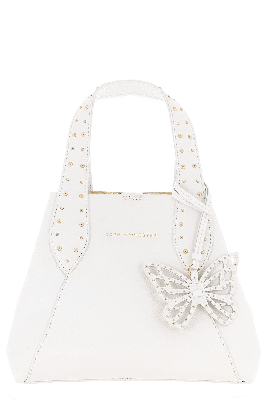 SOPHIA WEBSTER-Soft Mini Hola Tote-WHT/GOLD
