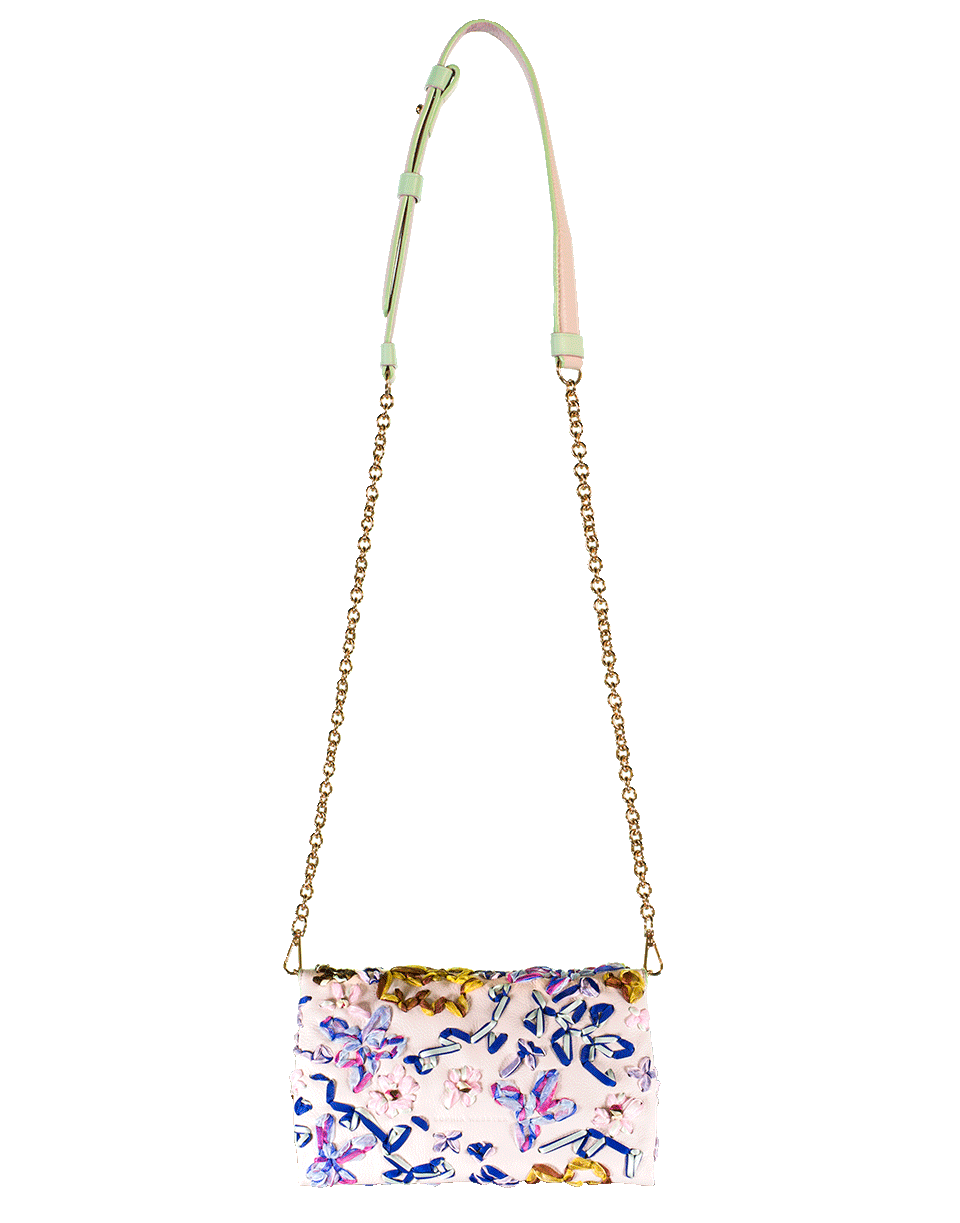 SOPHIA WEBSTER-Blythe Ribbon Wallet On Chain-PINK