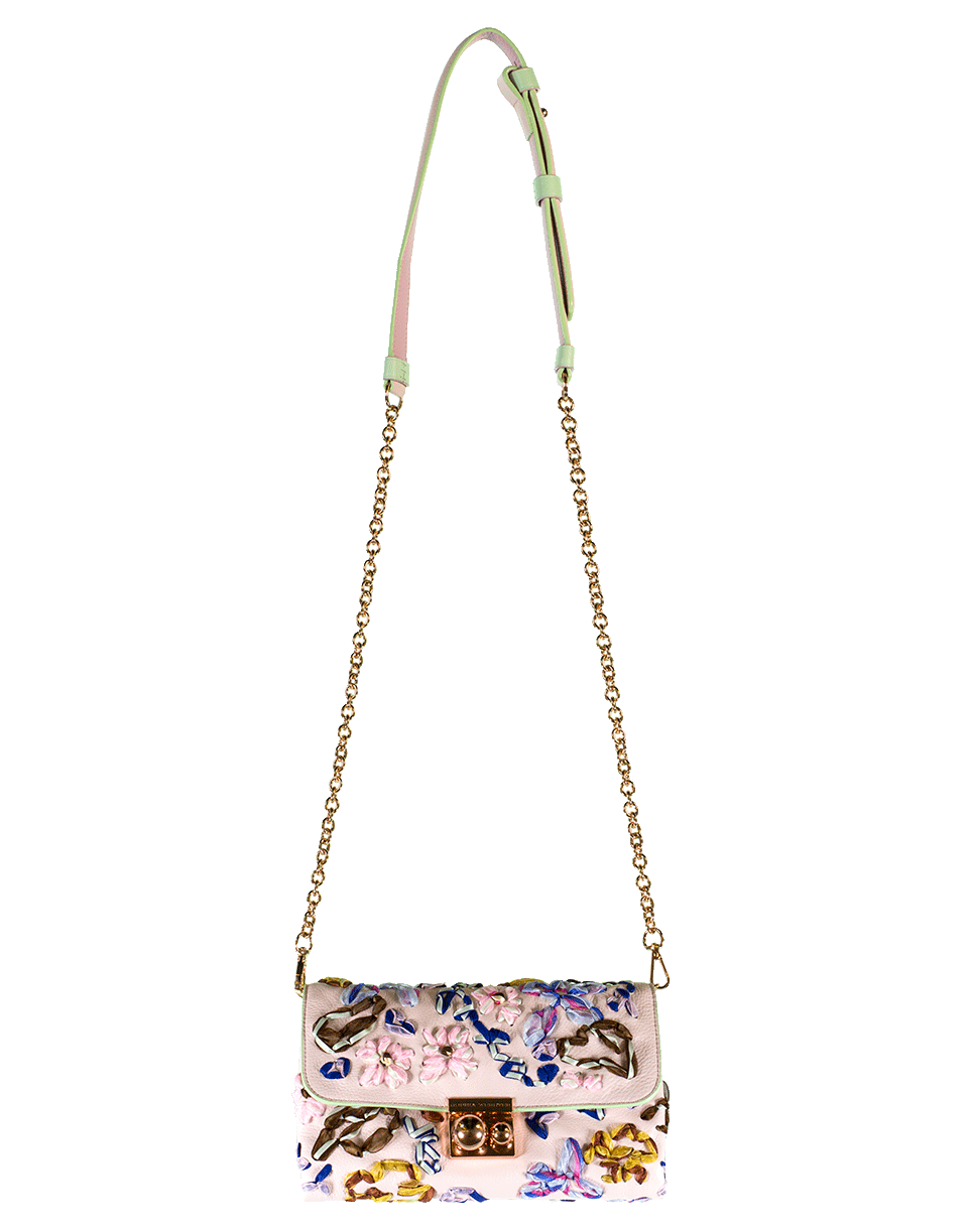 SOPHIA WEBSTER-Blythe Ribbon Wallet On Chain-PINK