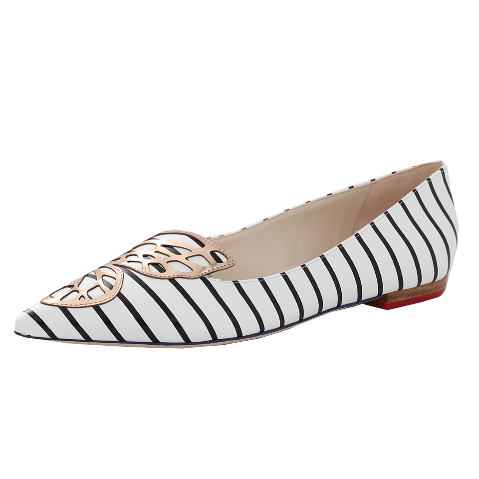 SOPHIA WEBSTER-Stripe Bibi Butterfly Flats-