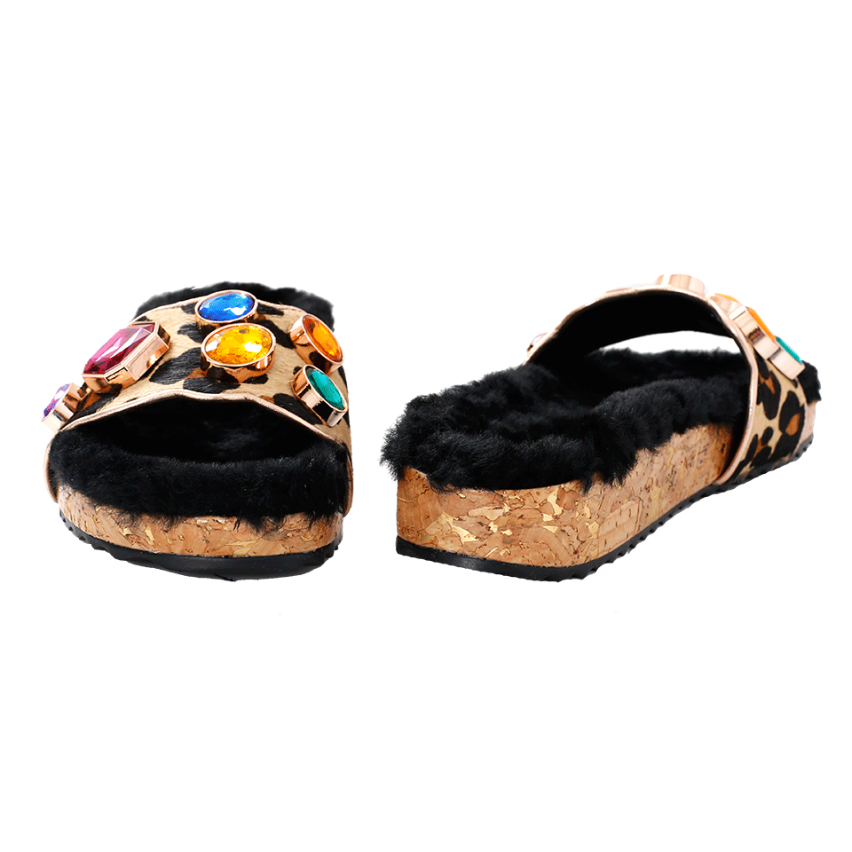 SOPHIA WEBSTER-Lyla Gem Leopard Slide-