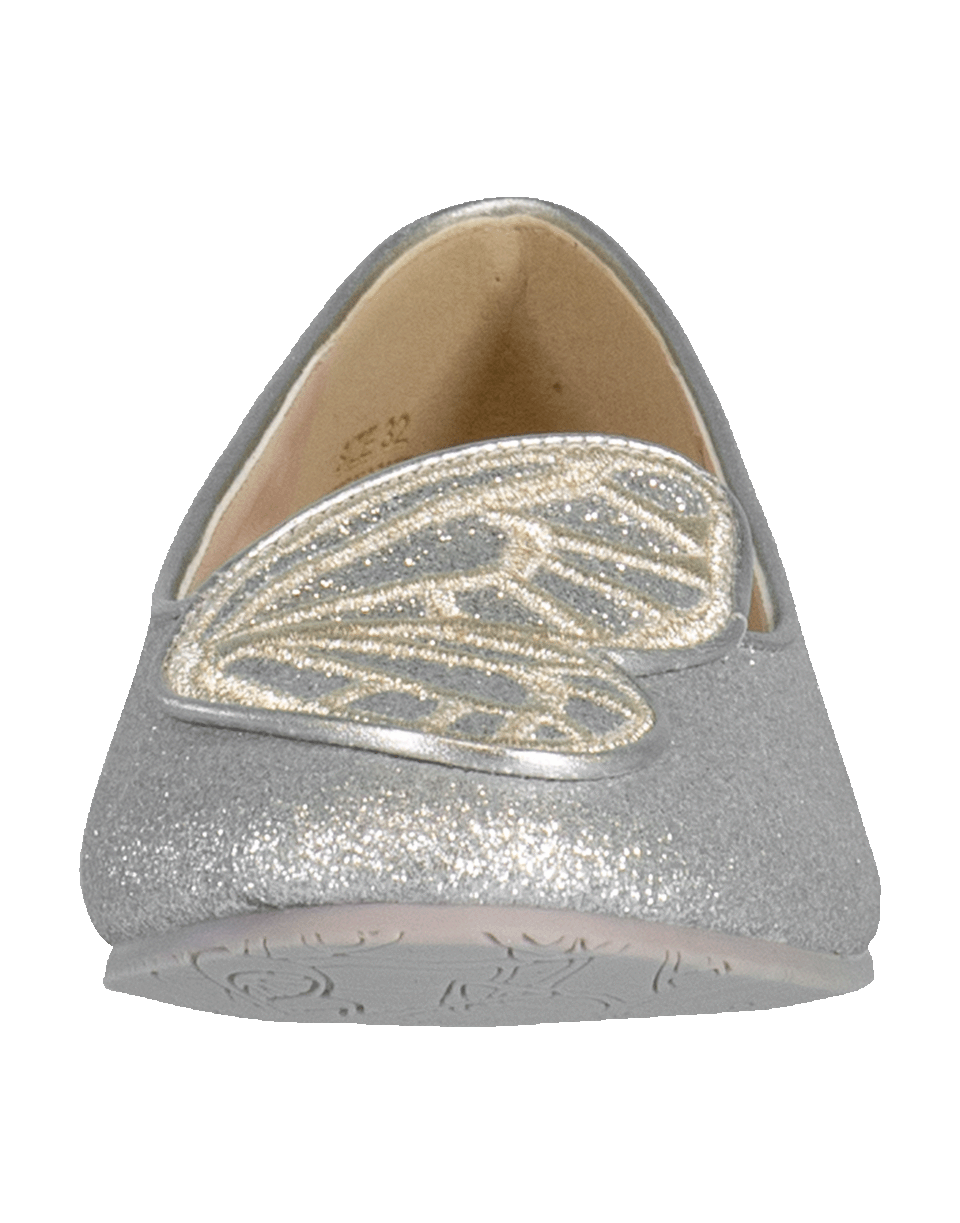 SOPHIA WEBSTER-Bibi Butterfly Junior Flat-SILVER