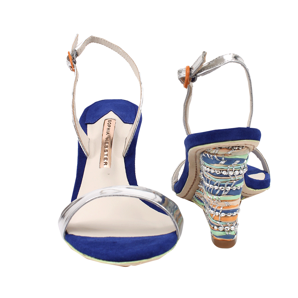 SOPHIA WEBSTER-Mirror Stripe Wedge-