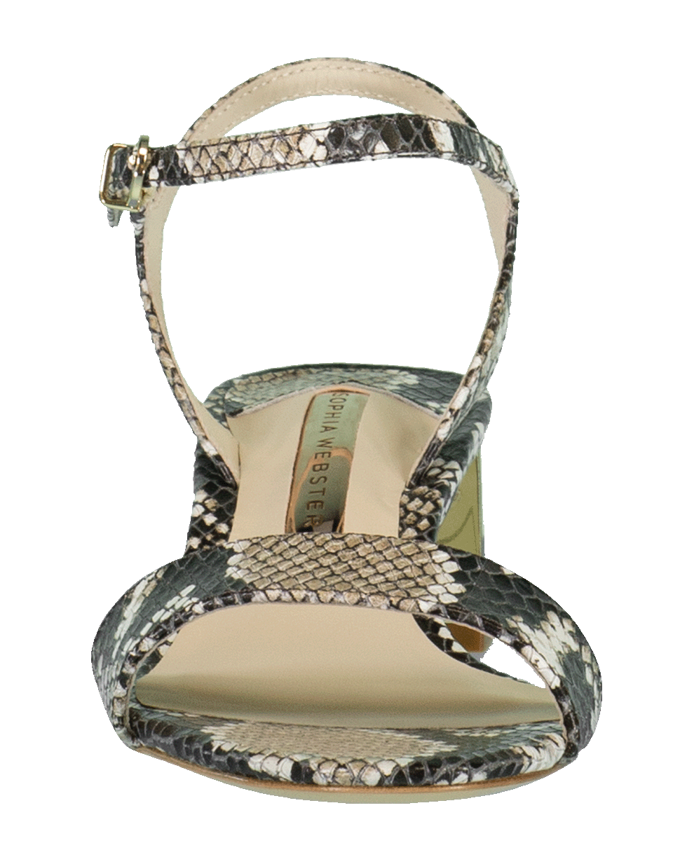 SOPHIA WEBSTER-Amber Mid Python Print Sandal-