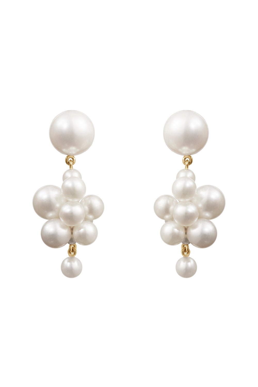 SOPHIE BILLE BRAHE-Botticelli Earrings-YELLOW GOLD