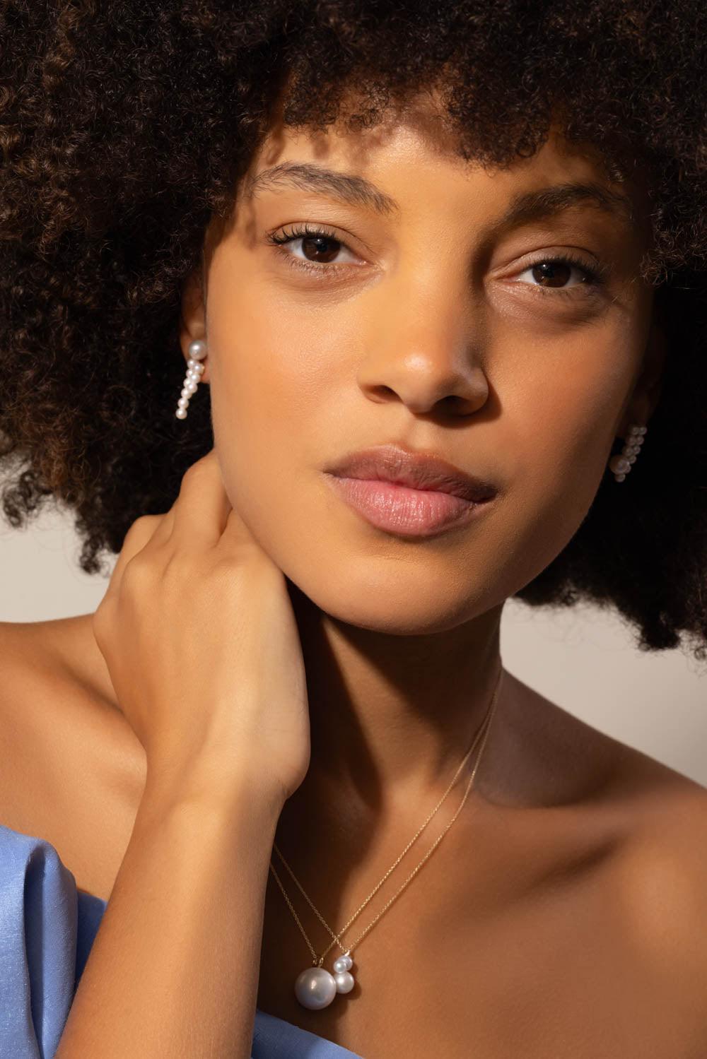 SOPHIE BILLE BRAHE-La Valse Deux Temps Earrings-YELLOW GOLD