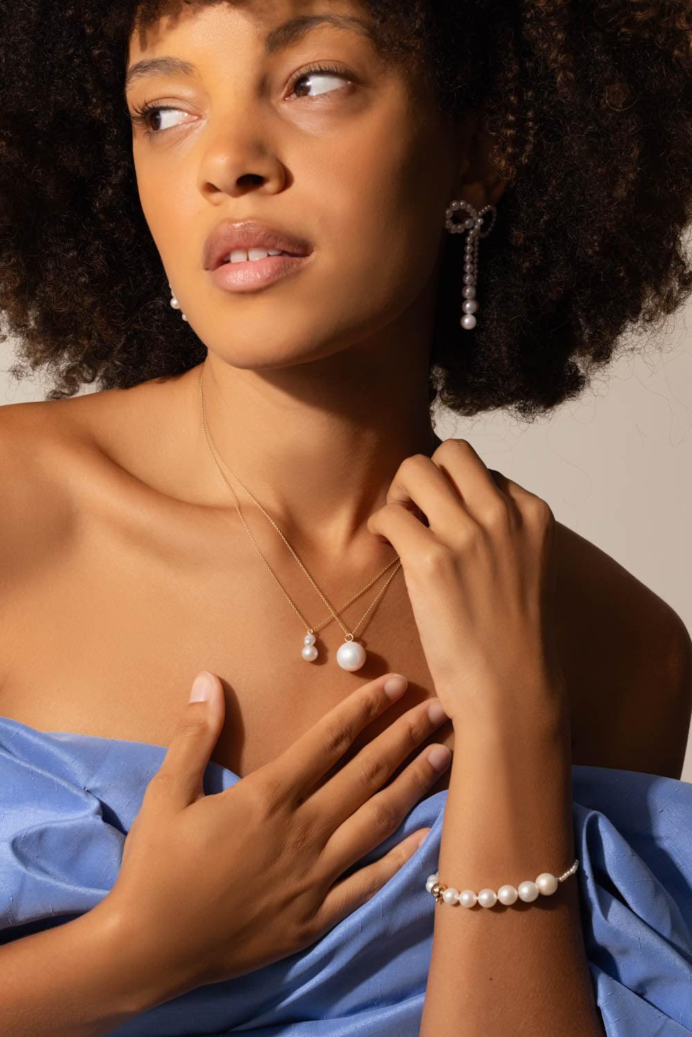 SOPHIE BILLE BRAHE-Stellari Simple Pendant Necklace-YELLOW GOLD
