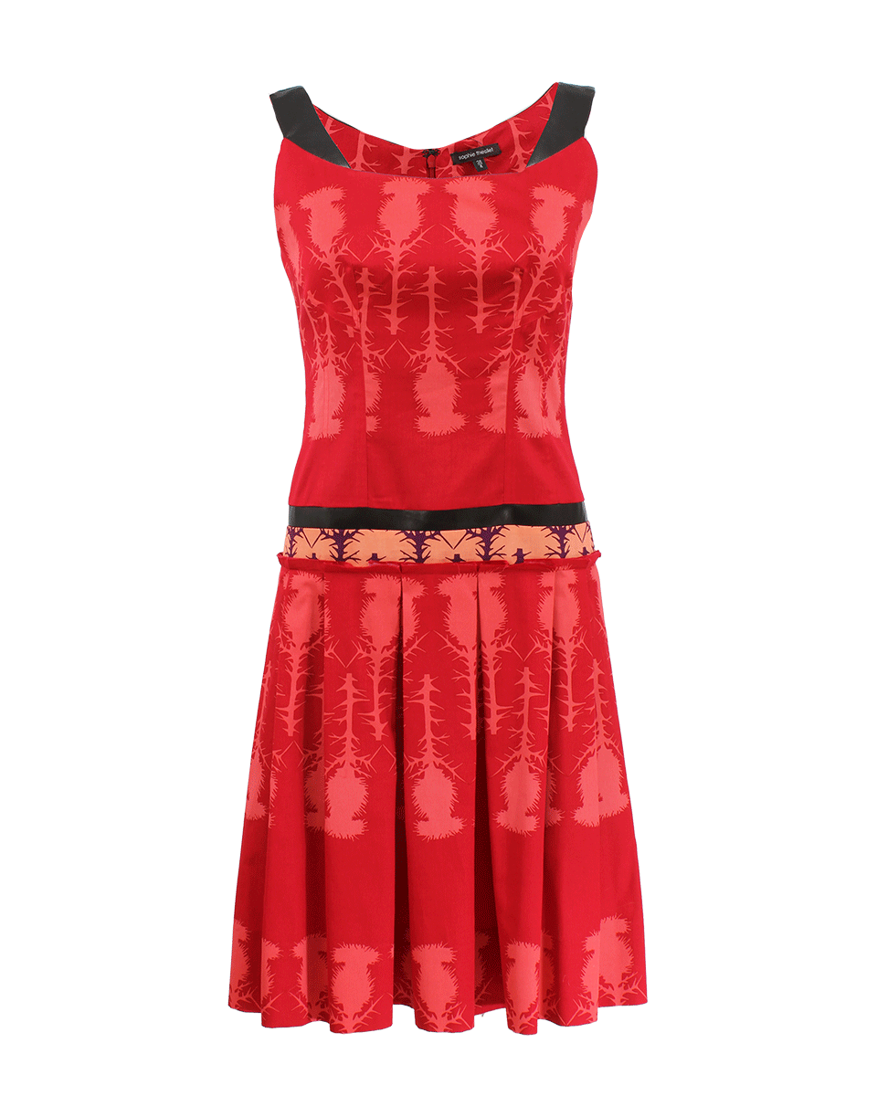 SOPHIE THEALLET-Boatneck Print Dress-