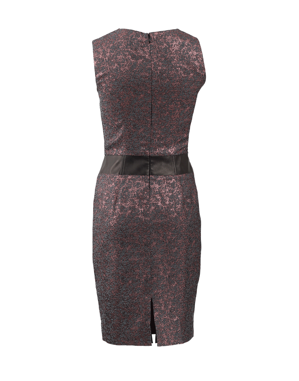 SOPHIE THEALLET-Leather Detail Slim Dress-