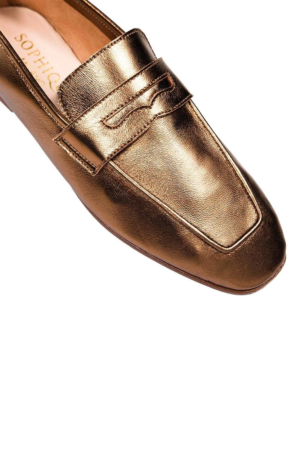  Essenziale Loafers - Bronze-BRONZE-36-SHOEFLAT SHOE-SOPHIQUE 