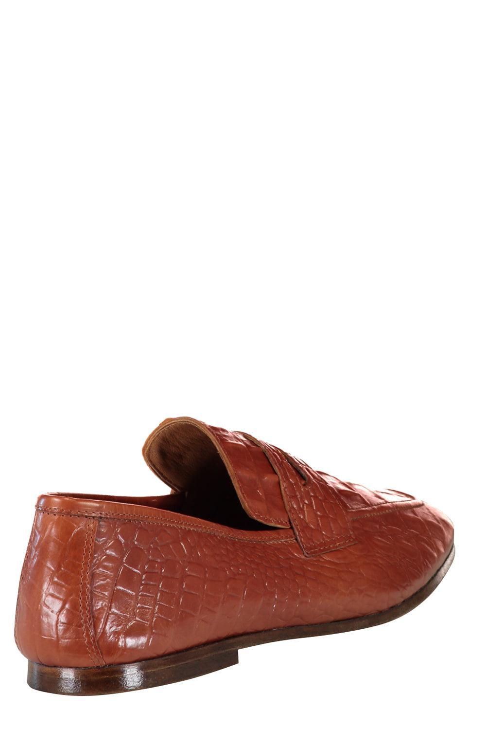 Essenziale Leather Loafer - Brown Embossed-BROWN-36-SHOEFLAT SHOE-SOPHIQUE