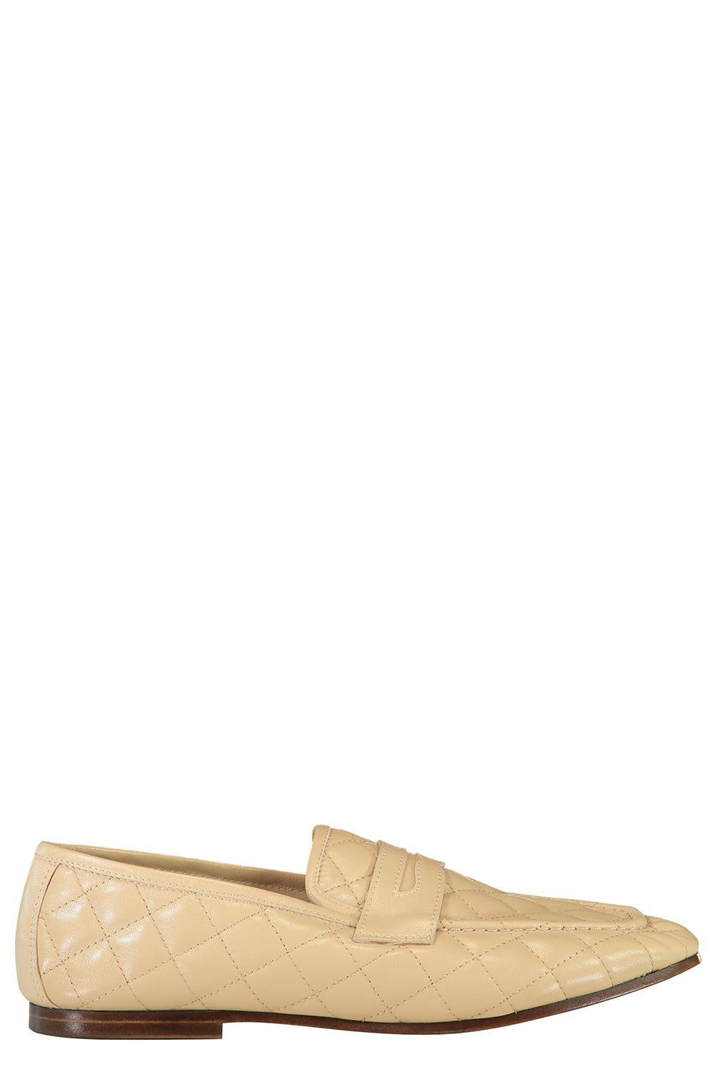 Essenziale Loafers - Quilted Cream-CREAM-36-SHOEFLAT SHOE-SOPHIQUE