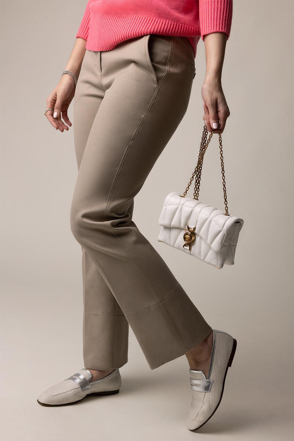 Essenziale Raffia Loafer - Raffia Silver-SILVER-36-SHOEFLAT SHOE-SOPHIQUE