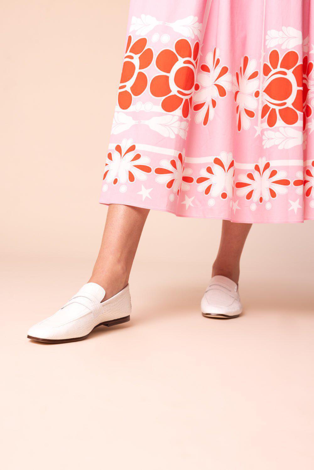 SOPHIQUE-Essenziale Croc Loafer - White-