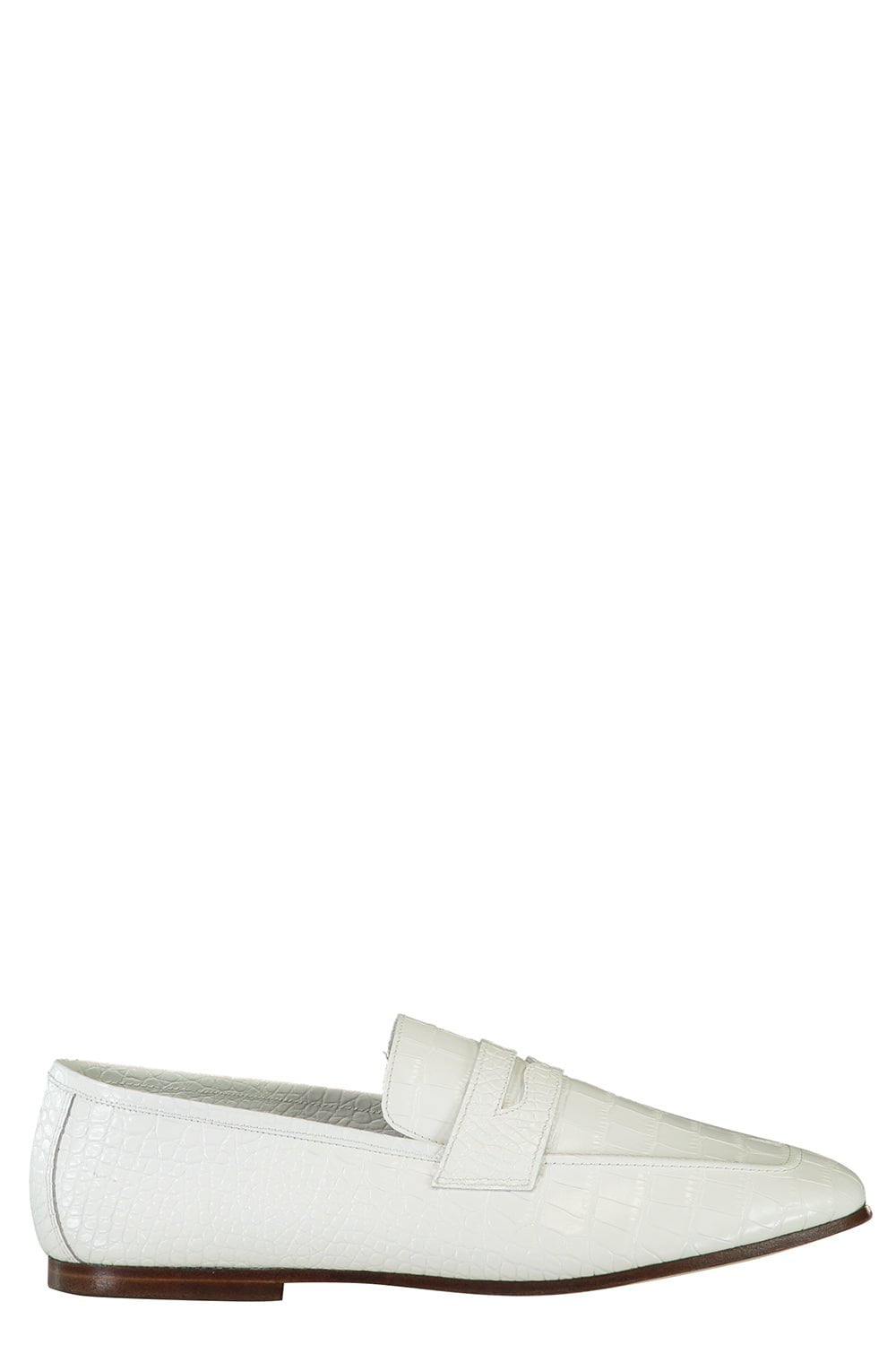 SOPHIQUE-Essenziale Croc Loafer - White-