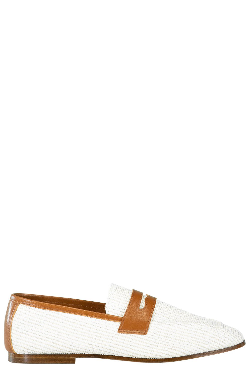 SOPHIQUE-Essenziale Raffia Leather Loafer-