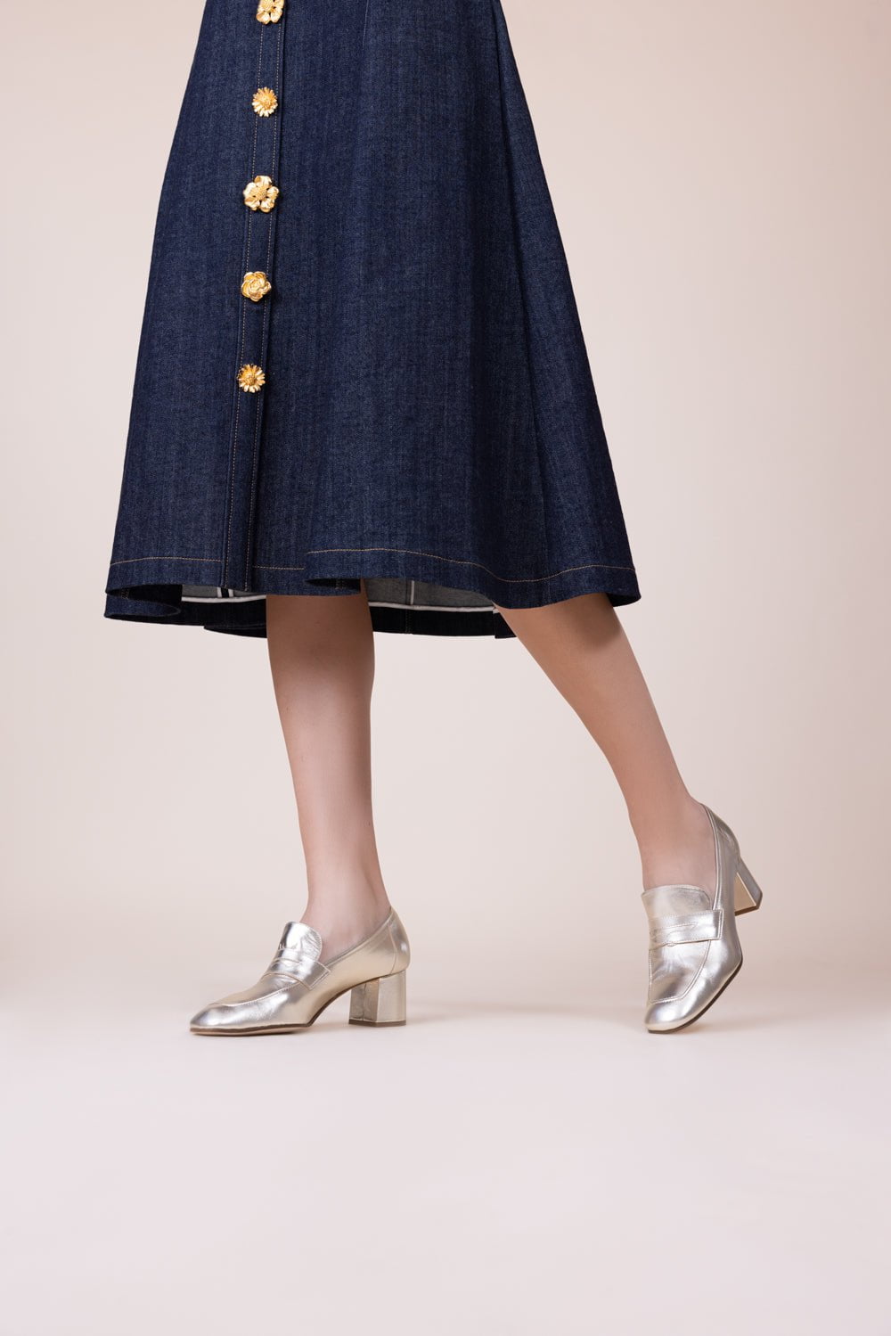 SOPHIQUE-Essenziale Loafer - Metallic Gold-