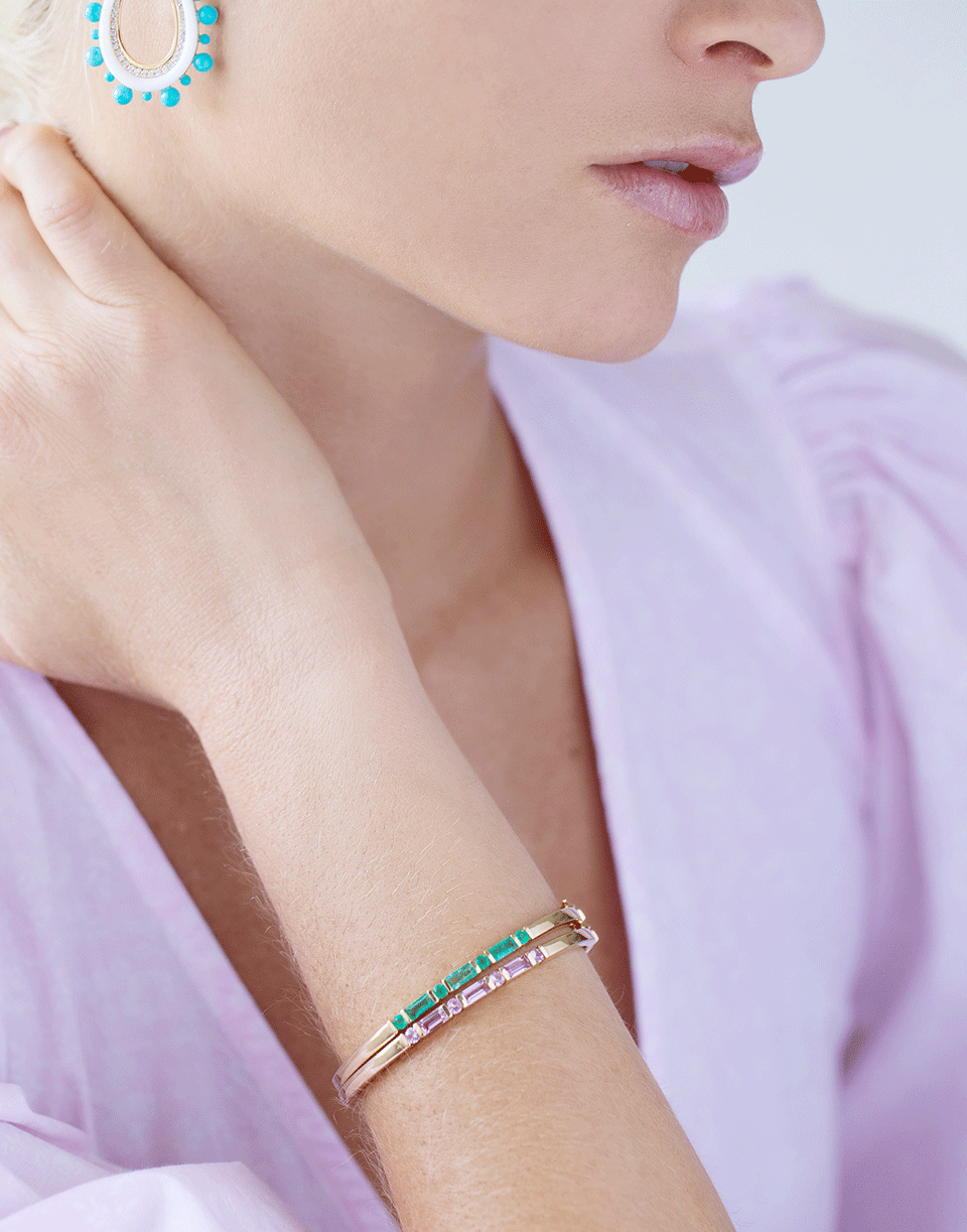 SORELLINA-Fortuna Emerald Bracelet-YELLOW GOLD