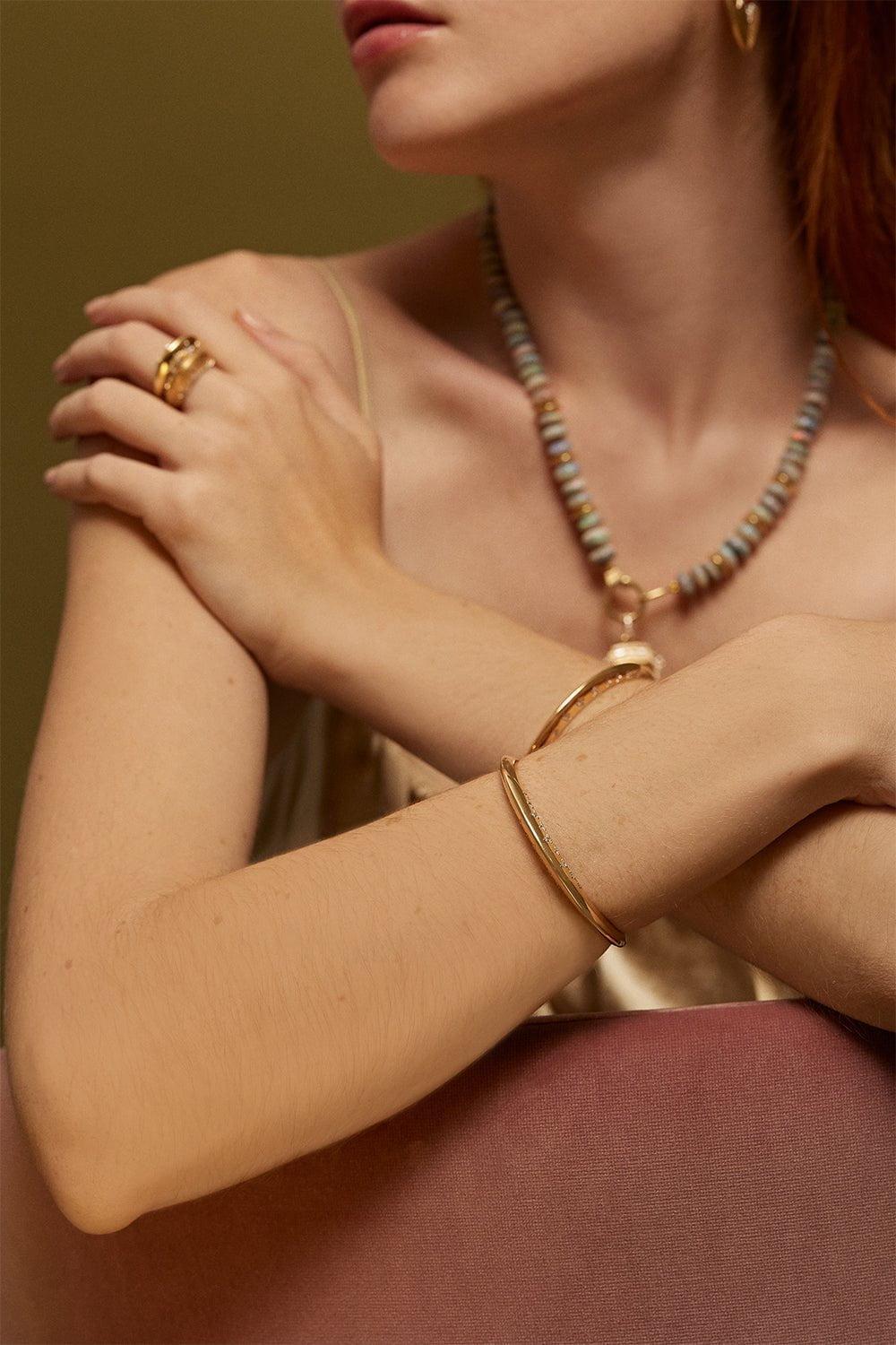 SORELLINA-Stelle Cuff-YELLOW GOLD