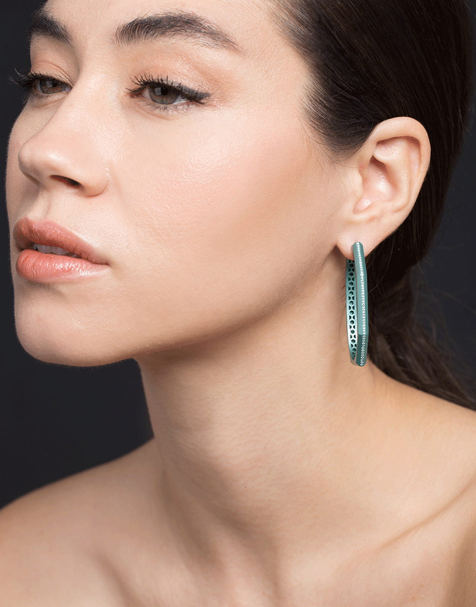 SORELLINA-Otto Mint Hoop Earrings-MINT