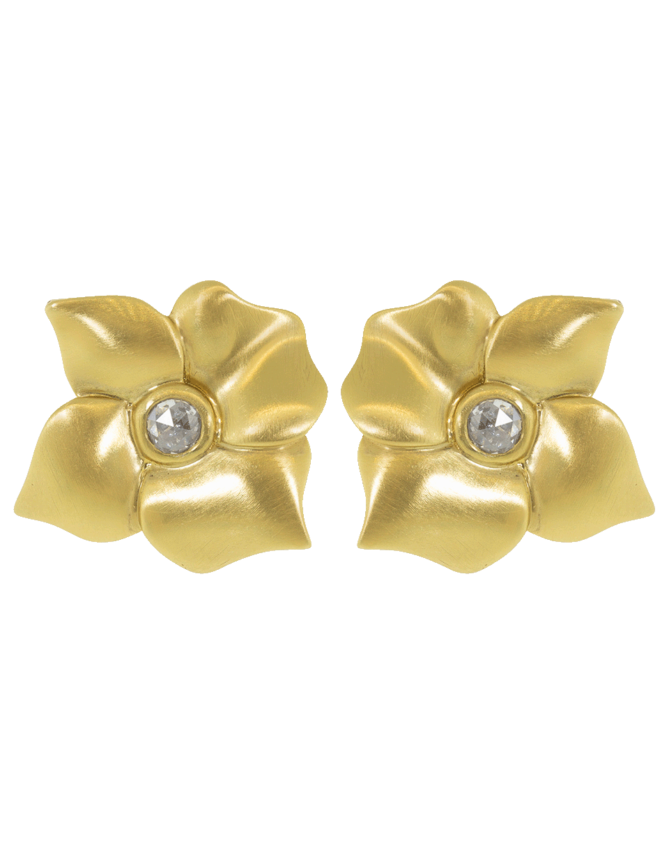 SORELLINA-Hail Storm Fiore Studs-YELLOW GOLD