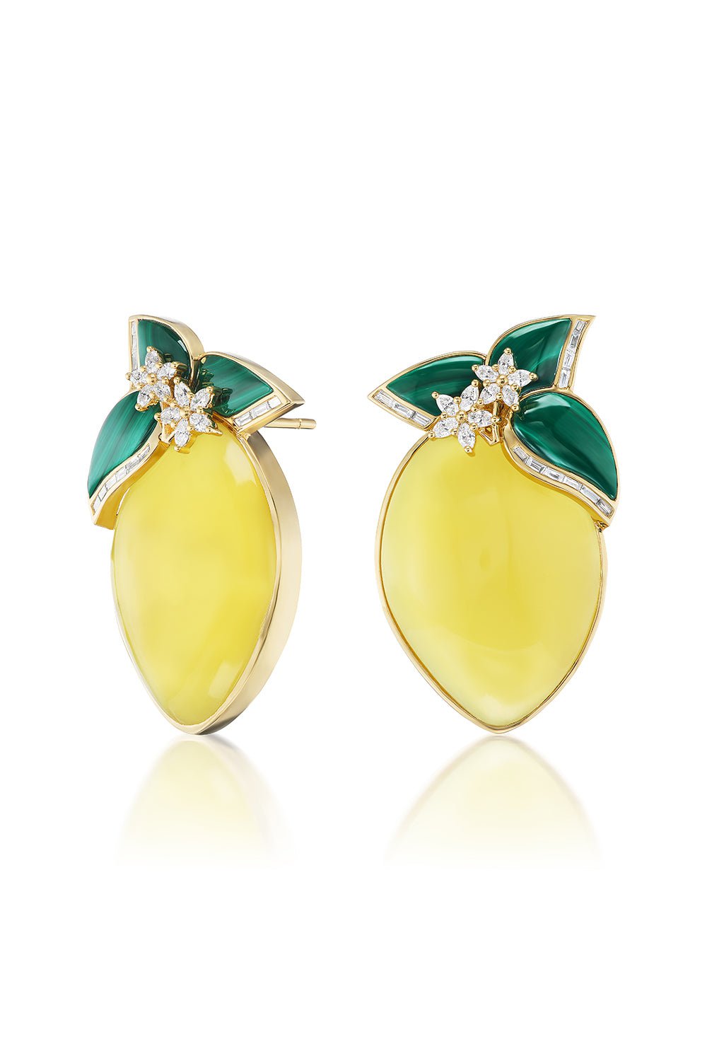 SORELLINA-Limoncello Earrings-YELLOW GOLD