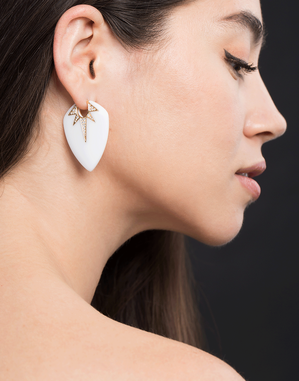 SORELLINA-Pietra Guitar Pick Earrings-YELLOW GOLD