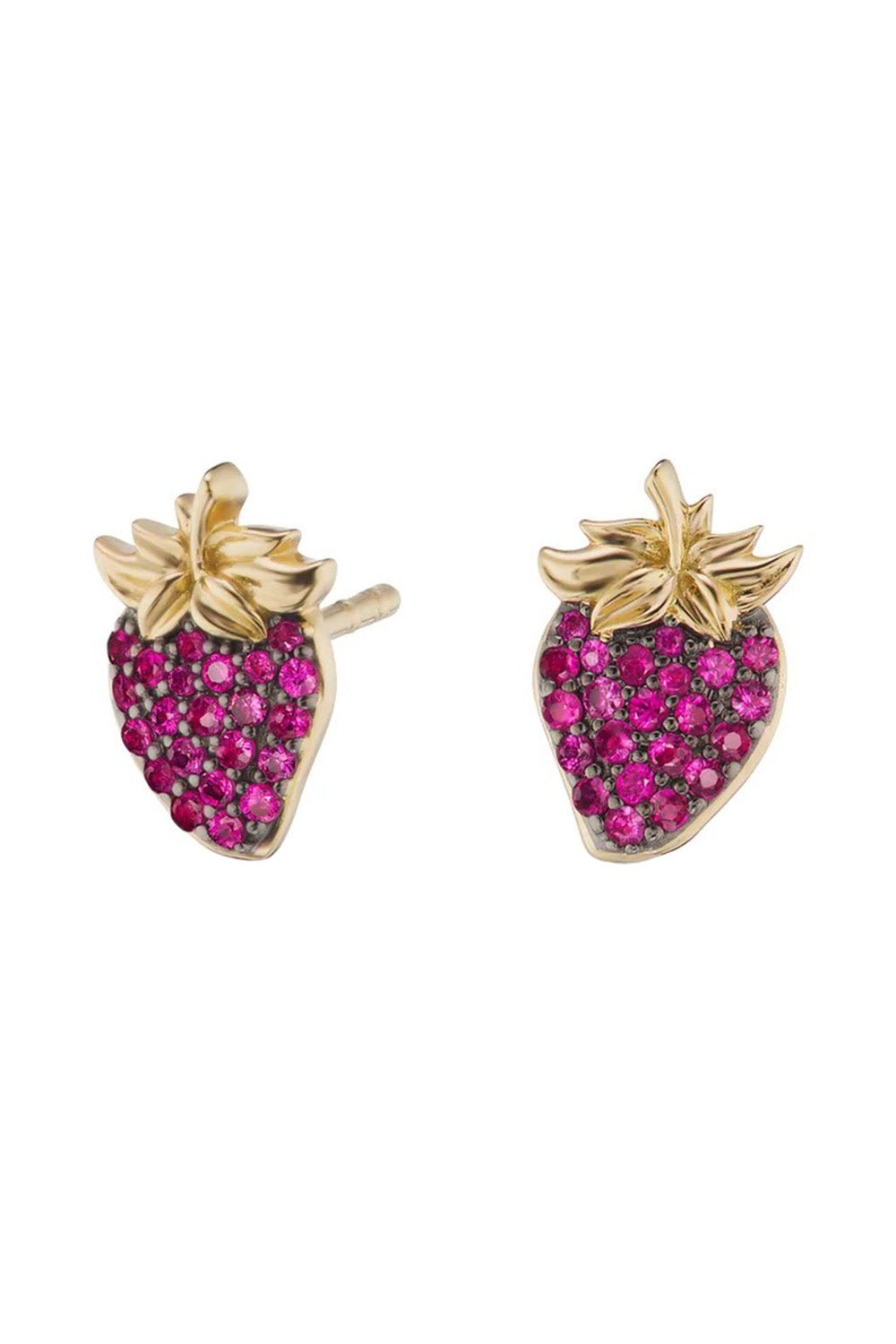 SORELLINA-Strawberry Studs-YELLOW GOLD