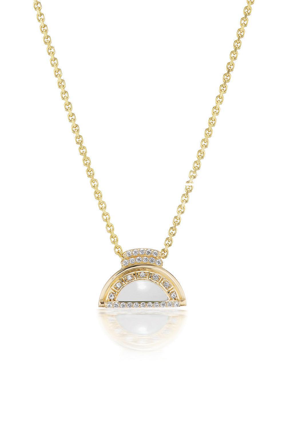 Alba White Onyx Inlay Pendant Necklace-YELLOW GOLD-18-JEWELRYFINE JEWELNECKLACE O-SORELLINA