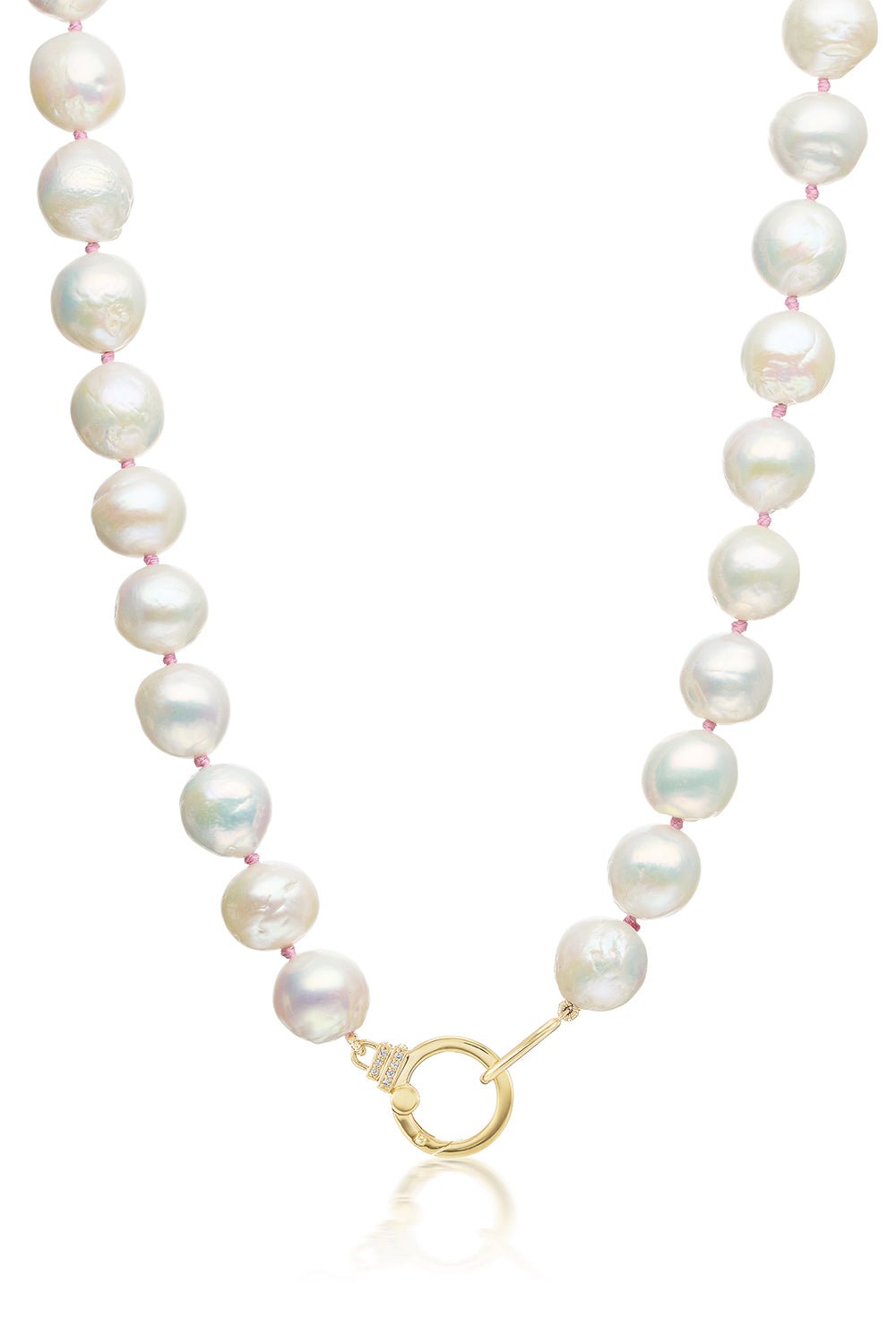 SORELLINA-Marea Pearl Necklace-YELLOW GOLD