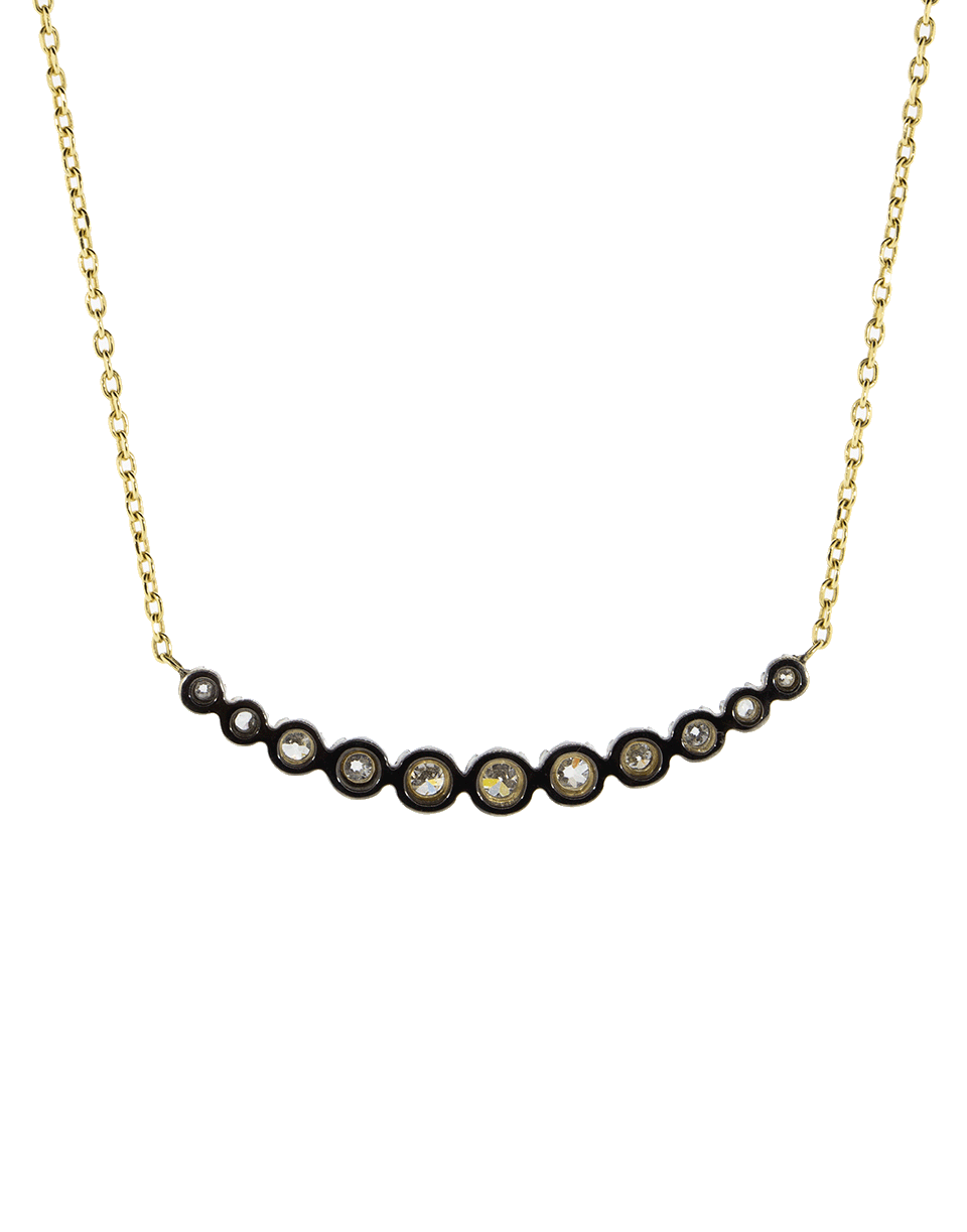 SORELLINA-Diamond Wedding Necklace-YELLOW GOLD