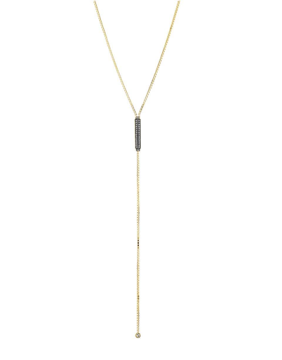 SORELLINA-Otto Diamond Lariat Necklace-YELLOW GOLD