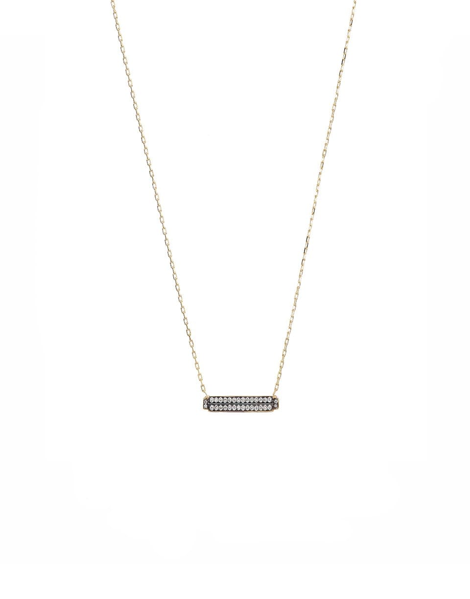 SORELLINA-Otto Pave Stone and Diamond Necklace-YELLOW GOLD