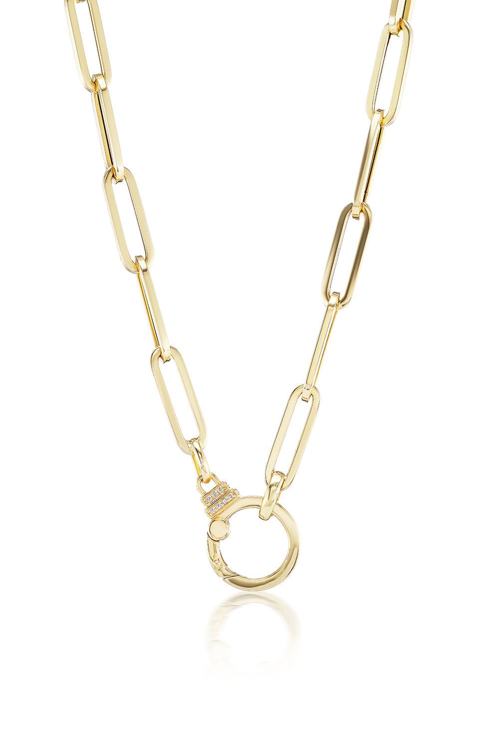SORELLINA-Paperclip Chain-YELLOW GOLD
