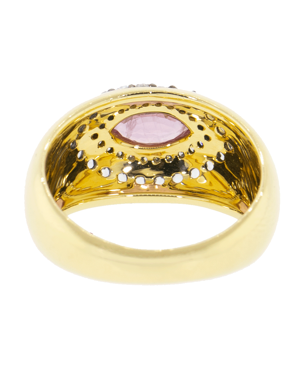 SORELLINA-Axl Marquis Pink Sapphire Ring-YELLOW GOLD