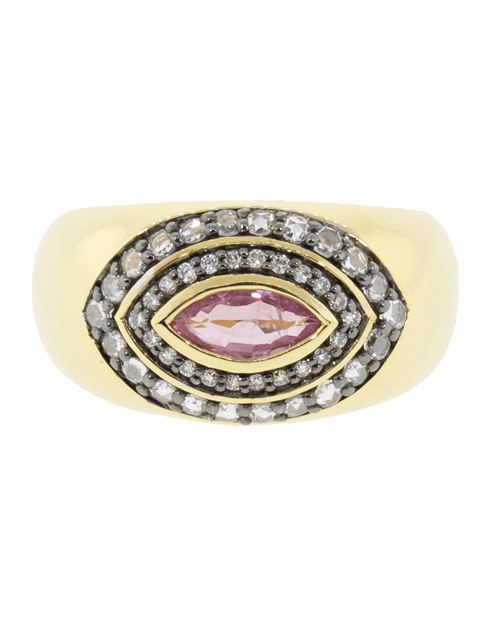 SORELLINA-Axl Marquis Pink Sapphire Ring-YELLOW GOLD