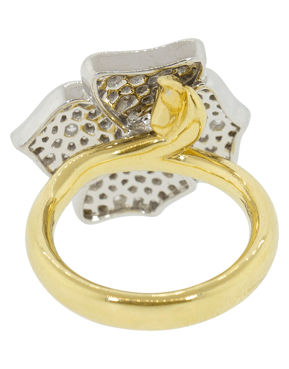 SORELLINA-Hail Storm Diamond Flower Ring-YELLOW GOLD