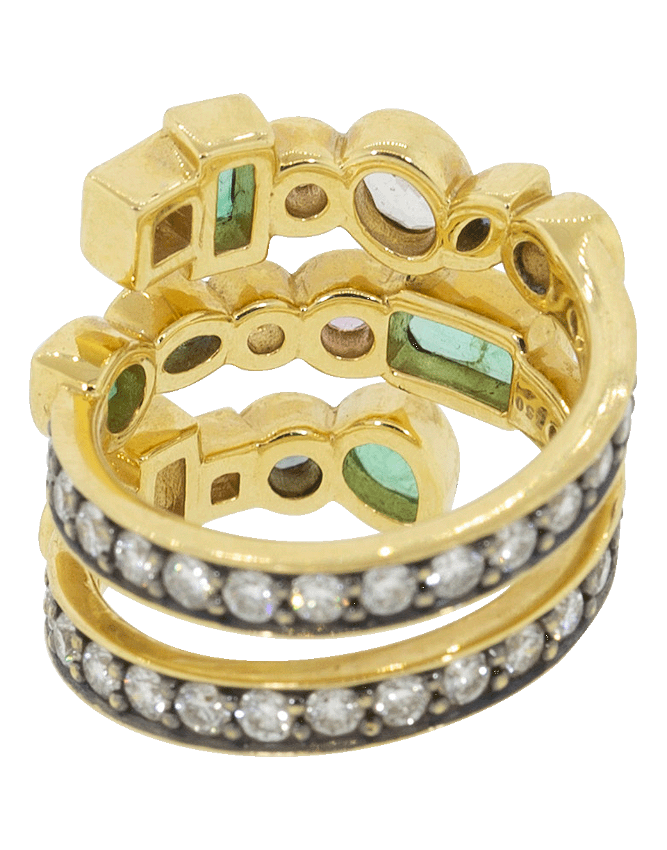 SORELLINA-Multi-Color Coil Ring-YLWGLD