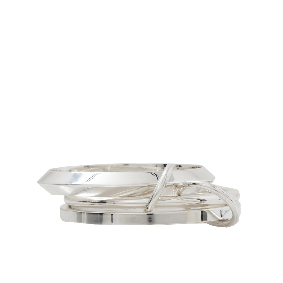 SPINELLI KILCOLLIN-Jupiter Three Link Bangles-SILVER